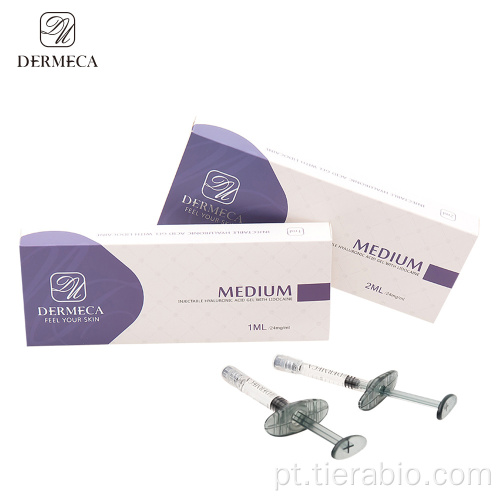 Dermeca 1ml de preenchimento labial de ácido hialurônico reticulado